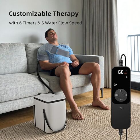 آلة الثلج للكتف بعد الجراحة، آلة تعبئة الثلج على الكتف مع توقيت قابل للبرمجة، آلة العلاج البارد، نظام تخفيف الألم بالعلاج بالتبريد in Kuwait