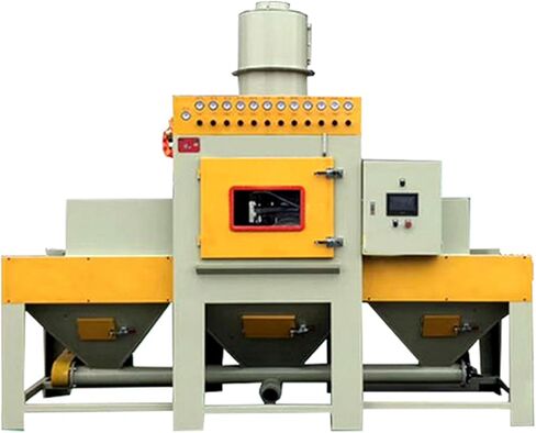 خزانة سفع الرمل الأوتوماتيكية مع فاصل إعصاري، آلة سفع الرمل الفعالة للسفع الدقيق، آلة سفع الرمل المتينة مع إزالة الغبار تلقائيًا وإعادة التدوير in Kuwait