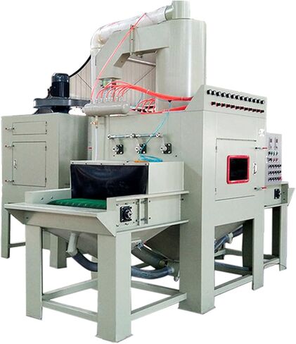 آلة سفح الرمل الأوتوماتيكية مع نظام الفلتر، قاذف الرمل متعدد الاستخدامات للتنظيف المستمر، معدات سفح الرمل المتينة ذات التشغيل التلقائي والكفاءة العالية in Kuwait