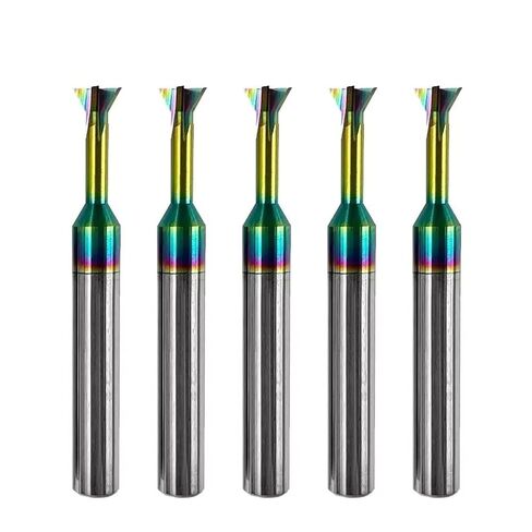 5pcs/Set Dovetail Milling Cutter 30°/45°/60° CNC Tool for Aluminum Steel(for Steel,D6x30°xD6x50Lx4F) in Saudi Arabia