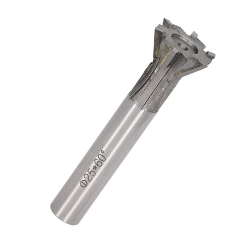 Dioche 60 Deg Dov25mm Milling Cutter Cemented Carbide 6 Flutes Dovetail Straight Shank for Lathe - High Efficiency & Versatile Tool for Metals in Saudi Arabia