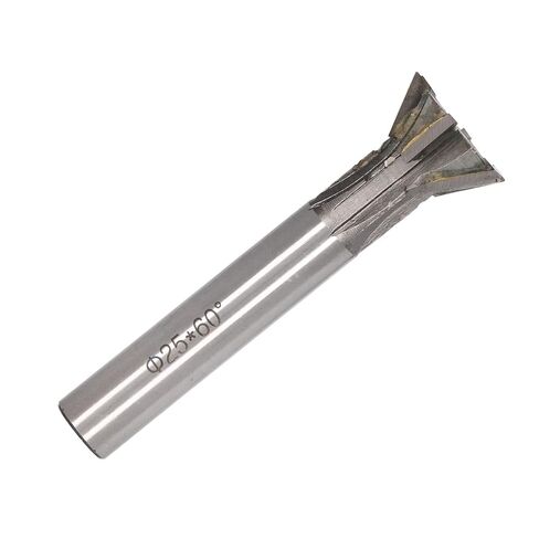 Dioche 60 Deg Dov25mm Milling Cutter Cemented Carbide 6 Flutes Dovetail Straight Shank for Lathe - High Efficiency & Versatile Tool for Metals in Saudi Arabia