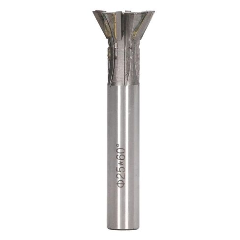 Dioche 60 Deg Dov25mm Milling Cutter Cemented Carbide 6 Flutes Dovetail Straight Shank for Lathe - High Efficiency & Versatile Tool for Metals in Saudi Arabia