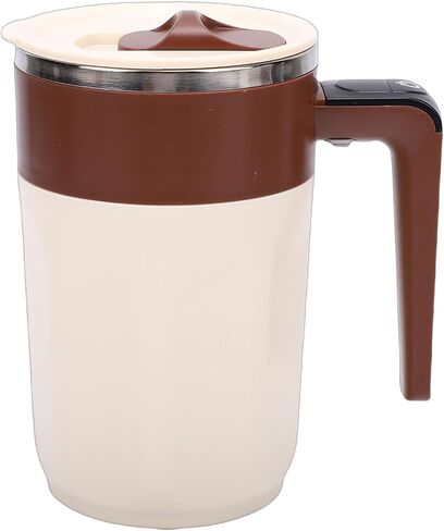 Zerodis Automatic Magnetic Stirring Mug Stainless Steel Self Mixing Cup for Coffee and Tea Rechargeable 400ml Travel Beverage Mixer Coffee Tea in Kuwait