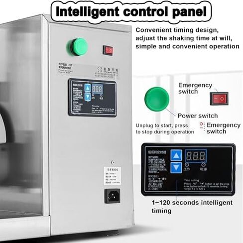 Milk Tea Shaker, Commercial Automatic Double-cup Cocktail Shaker with Digital Timer, Efficient Mixing and Even Shaking. in Saudi Arabia