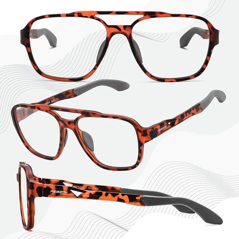 FEISEDY Sports Blue Light Glasses for Men Lightweight Anti Slip Running Cycling Square Glasses Computer Eyeglasses B0156 in Saudi Arabia