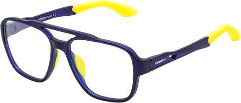 FEISEDY Sports Blue Light Glasses for Men Lightweight Anti Slip Running Cycling Square Glasses Computer Eyeglasses B0156 in Saudi Arabia