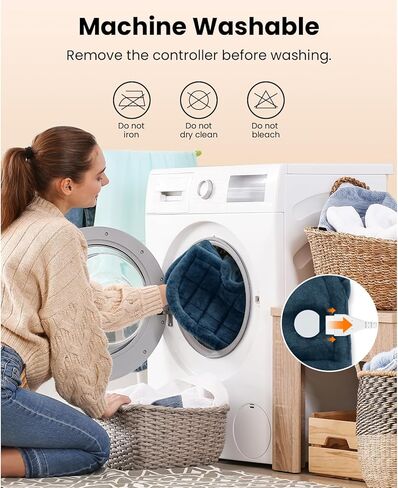 وسادة تسخين بوب وبراد لتخفيف آلام الظهر، وسادة حرارية كهربائية مؤهلة من FSA لأكتاف الرقبة والجسم بالكامل، تصميم مرجح الحافة، تسخين سريع، معتمد من ETL، هدية للنساء والرجال 24 بوصة × 33 بوصة in Kuwait