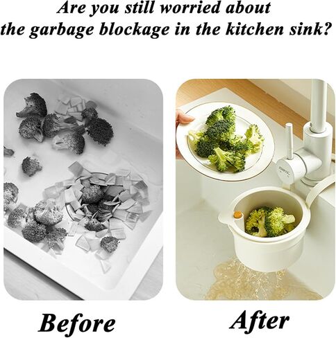Hangable Kitchen Sink Drainer, Hanging Sink Drain Basket with Press Dumping & Self-Cleaning Design, 2025 New Faucet Hanging Food Waste Catcher, Sink Protectors Baskets (2PCS-A) in Saudi Arabia