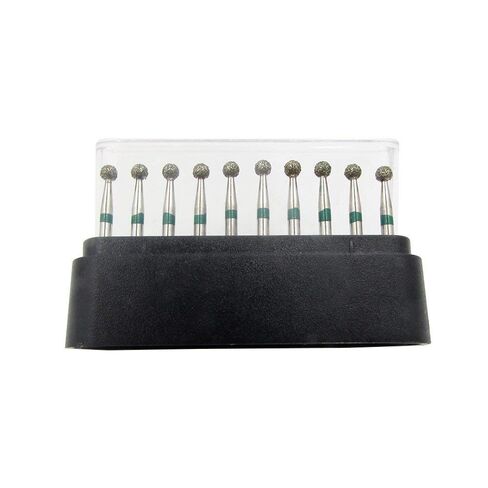 50PCS BR-30C FG Diamond Burs Grinding Needles Set | 1.6mm (1/16") Shank Green, Natural Diamond Powder Coated Points for Precision Engraving, Carving & Polishing in Saudi Arabia