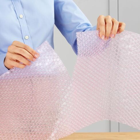 لفة توسيد الفقاعات المضادة للكهرباء الساكنة مقاس 3/16 بوصة من Staples، مقاس 12 بوصة × 175 بوصة، غلاف وردي مضاد للكهرباء الساكنة للإلكترونيات والمواد الهشة in Saudi Arabia