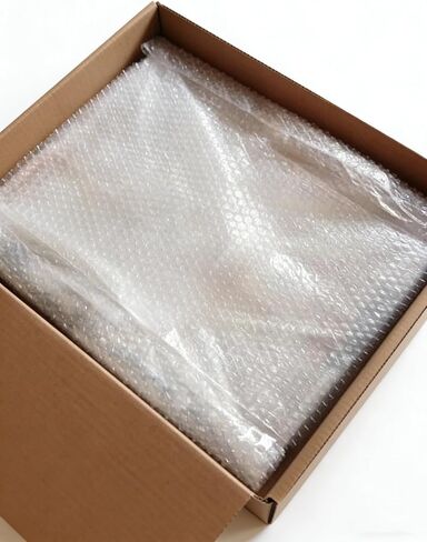 لفة تغليف مبطنة بفقاعات صغيرة مقاس 3/16 بوصة - إجمالي 700 قدم (كرتان × 350 قدمًا)، عرض 12 بوصة، مثقوبة كل 12 بوصة، شفافة أو بيضاء، شحن ممتاز وحماية التعبئة والتغليف in Kuwait