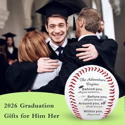 Graduation Baseball Gifts for Boys, 2026 Graduation Gift for Him Her, Baseball Senior Night Gifts, 5th 8th Grade Middle School High School College Class of 2025 Graduation Gift for Men Women Friends in Saudi Arabia