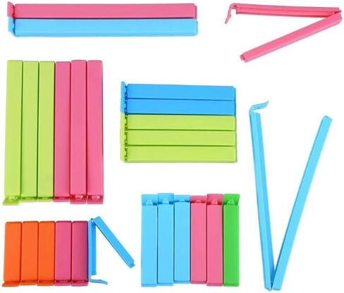 Food Bag Sealing Clips,27pcs Assorted Size Plastic Bag Sealing Clips for Snack Coffee Potato Chip Food Storage Bag in Saudi Arabia