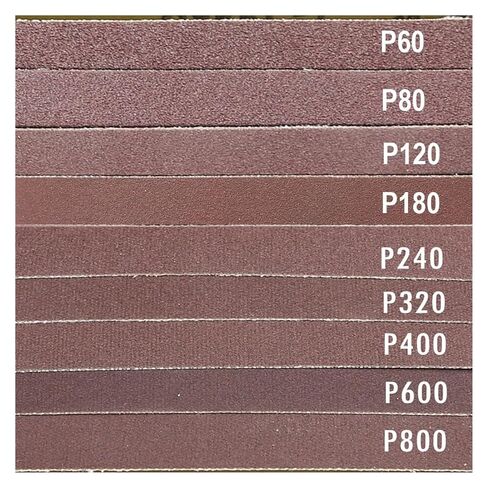 5 Pieces 2000x50mm A/O Abrasive Sanding Belts P40 - P1500 for Wood Soft Metal Polishing(P600) in Saudi Arabia