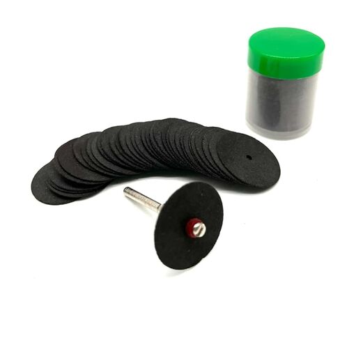 37pcs 24mm Fiberglass Reinforced Drill Cutting Disc Cut Off Wheel for Accessories Abrasive Tools for Rotary Tool(Black 37PCS) in Saudi Arabia