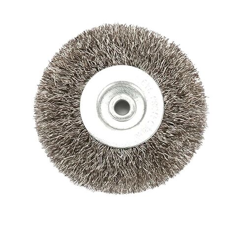 Steel Wire Wheel Brush 3" - 10" for Bench Grinder Polishing Abrasive Tool Metal Derusting(72mm Hole 6mm) in Saudi Arabia