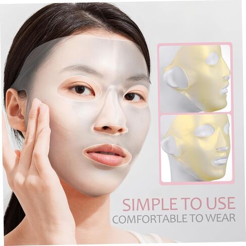 Didiseaon 3Pcs Reusable Silicone Face Mask Covers Design for Moisturizing Ear Hooks Prevent Slipping Essential Nutrient Absorption in Saudi Arabia