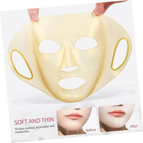 Didiseaon 3Pcs Reusable Silicone Face Mask Covers Design for Moisturizing Ear Hooks Prevent Slipping Essential Nutrient Absorption in Saudi Arabia