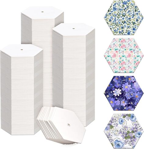 1000 PCS قوالب ورق تفكيك مسدس ، قوالب الورق البيضاء 1 "، إكسسوارات قوالب خياطة لحرف اليقظة DIY ومستلزمات الخياطة in Kuwait