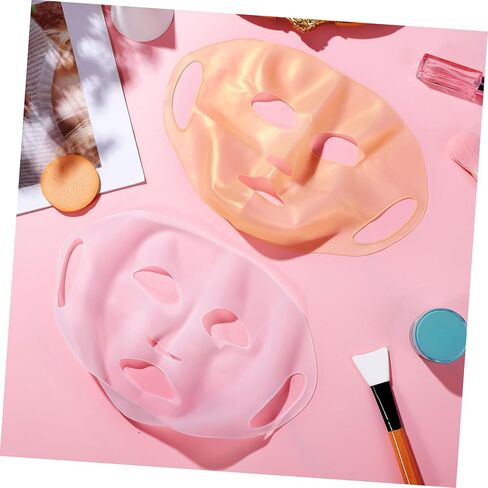 FOMIYES 3pcs Silicone Mask Covers Breathable Gel Face Mask Skin Care Beauty Tools for Salon Use in Saudi Arabia