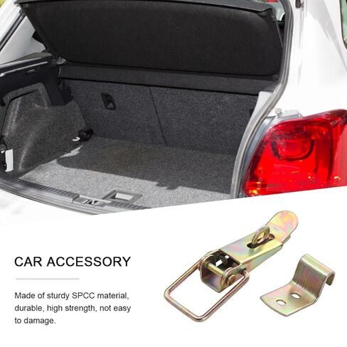 Healifty 2pcs Hold Down Clamps Flexible Draw Latches for Carriage Truck Door Lock, Heavy-Duty Steel Door Draw Catch Suitable for Trailer and Toolbox Industrial Use in Saudi Arabia