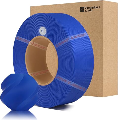 خيوط إعادة التعبئة الأساسية من الخيزران PLA 1.75 مم 1 كجم (2.2 رطل) مع RFID لطابعات Bambu Lab A1/X1/P1 ثلاثية الأبعاد، سهلة الطباعة، خيوط طباعة ثلاثية الأبعاد، بدون بكرة، +/- 0.03 مم (أبيض اليشم 10100) in Kuwait