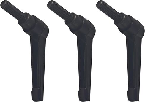 pson 3Pcs M8 x 25mm Adjustable Clamping Lever Handle, Thread Push Button Ratchet with Male Threaded Studs Black in Saudi Arabia