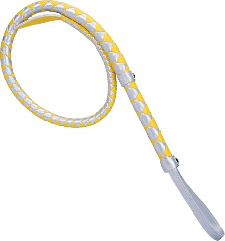Professional Handcrafted Leather Horse Whip, Exquisite Braided Equestrian Training Crop, Mid-Range Willow-Leaf Instruction Whip with Non-Slip Handle and Hanging Loop in Saudi Arabia