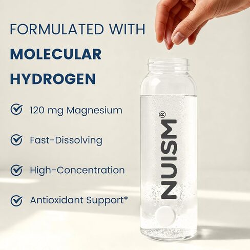 Hydrogen Water Tablets with Magnesium,Hydrogen Tablets for Drinking Water,Antioxidant and Cellular Health Support, H2 Molecular Tabs,90 Tablets in Saudi Arabia