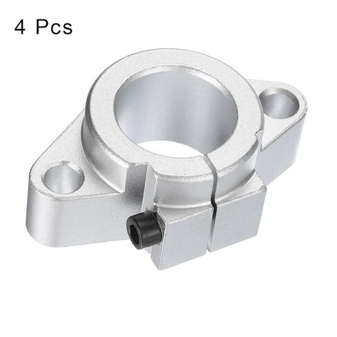 uxcell 4 قطع SHF30 ألومنيوم خطي قضيب دعم عمود السكك الحديدية لعمود قطر 30 مم، دعامة تركيب أدلة الحركة الخطية مع مفتاح ربط لآلة CNC، طابعة ثلاثية الأبعاد، معدات التشغيل الآلي in Saudi Arabia