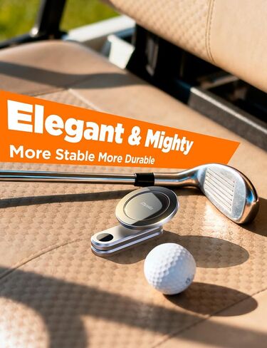 Chfeila Magnetic Golf Cart Phone Holder [One Hand 360° Adjustable & 36X Strong Magnets] Golf Cart Phone Holder for iPhone 17-12, Golf Accessories Gifts for Men Dad Husband, Fits EZGO Yamaha Club Car in Kuwait