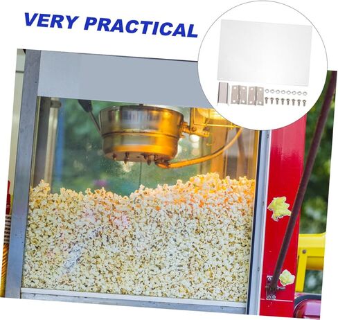 Popcorn Machine Door Panel Replacement 2-Pack Clear Thickened Pvc Protective Panels for Commercial Popcorn Makers 11.41X8.46 Inch Accessory in Saudi Arabia