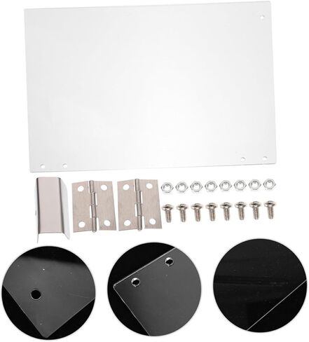 Popcorn Machine Door Panel Replacement 2-Pack Clear Thickened Pvc Protective Panels for Commercial Popcorn Makers 11.41X8.46 Inch Accessory in Saudi Arabia