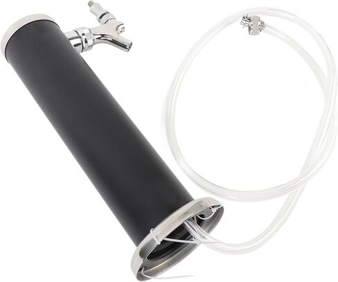 Irishom Single Tap Stainless Steel Draft Beer Tower 3 Inch Column Draft Beer Tower Dispenser Kit for Parties Pubs Restaurants (Black) in Kuwait