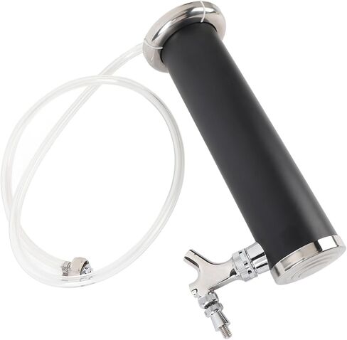 Irishom Single Tap Stainless Steel Draft Beer Tower 3 Inch Column Draft Beer Tower Dispenser Kit for Parties Pubs Restaurants (Black) in Kuwait