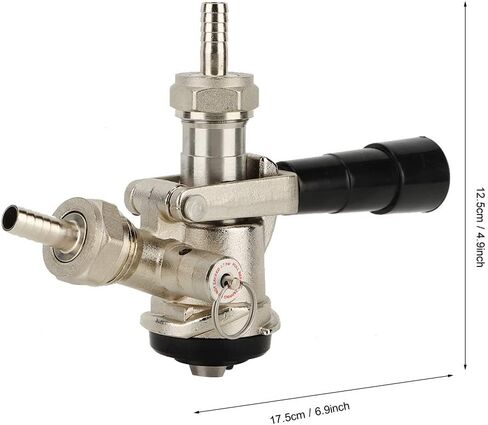 Fdit D System Sankey Keg Coupler 304 الفولاذ المقاوم للصدأ التحقيق النحاس الجسم البيرة الحنفية موزع مع 50PSI صمام تخفيف الضغط لبراميل المشروب الشمالية in Saudi Arabia