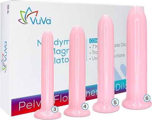 حجم 3،4،5،6 مجموعة موسعات مهبلية مغناطيسية نيوديميوم مكونة من أربعة - مصنوعة في الولايات المتحدة الأمريكية خالية من مادة BPA مع مغناطيس. بلاستيك من الدرجة الطبية. 5002ME-3 in Kuwait