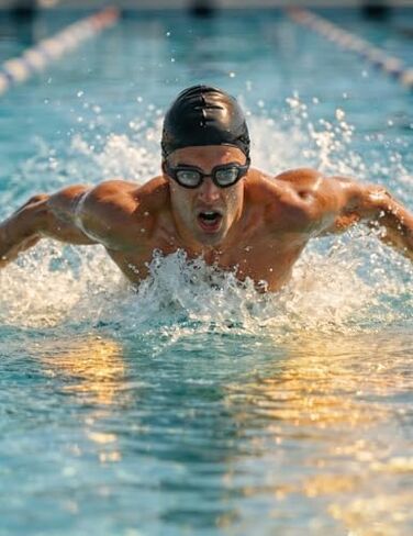 Swim Goggles, Anti Leak Swimming Goggles with Anti Fog, UV Protection, Adjustable Nose Bridge for Adult Men Women in Saudi Arabia