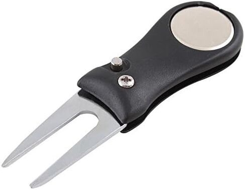 CleverDelights 10 Pack - Switchblade-Style Golf Divot Tool with Magnetic Ball Marker - Golf Green Ball Pitch Mark Repair Tool - Bulk Set in Saudi Arabia