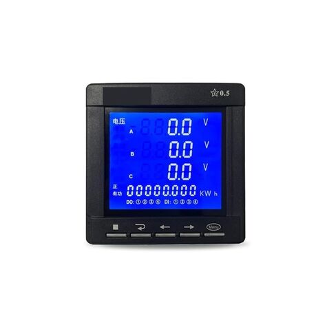 Intelligent Three-Phase Liquid Crystal Multi-Function Power Meter Current Voltage Frequency Active and Reactive Metering 1Pcs(Size 96x96mm) in Saudi Arabia