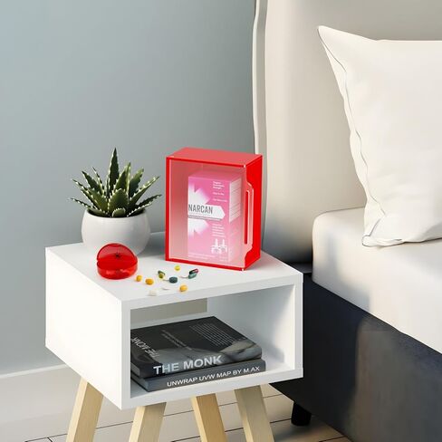 Beautyflier High Visibility Cabinet for Emergency Supplies, Holds 1-2 Naloxone Boxes & Bleeding Control Kit or First Aid Kit, Designed for Wall Mount & Public Access in Saudi Arabia