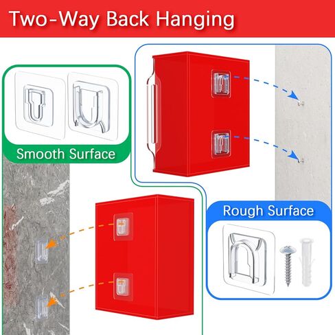 Beautyflier High Visibility Cabinet for Emergency Supplies, Holds 1-2 Naloxone Boxes & Bleeding Control Kit or First Aid Kit, Designed for Wall Mount & Public Access in Saudi Arabia