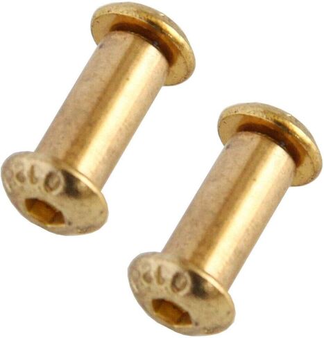 TEAMWILL 10pcs Brass Knife Handle Rivets Pins Knife Fasteting Screws Lock Bolts Hexagon in Saudi Arabia