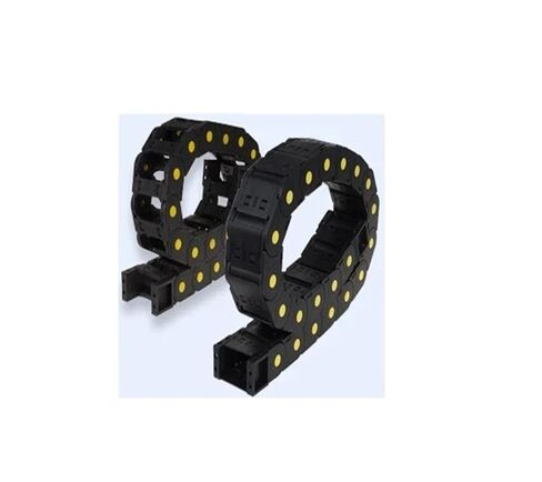1M Length Black Nylon Cable Carrier Drag Chain 20x38/50/57/60mm Bridge-Type/Full-Closed for Lathe Router(75mm Full-Closed,20x50 mm) in Saudi Arabia