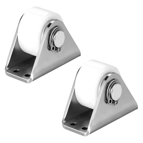 V Groove Wheel Pulley, 2.28in 201 Stainless Steel Silent Pulley Block, Heavy Duty Caster Wheels Sliding Gate Rollers with Duplex Bearing for Handling and Moving in Saudi Arabia