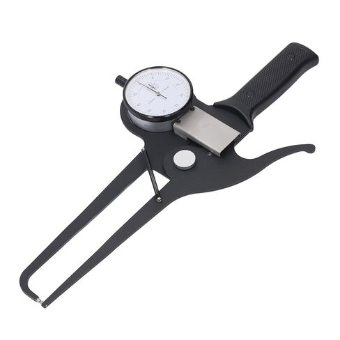 Outside Dial Caliper Gage, 0 to 50mm X 125mm External Dial Caliper, Curved Up Jaw with Extended Jaw for Angle Measuring, Ideal for Workshop Use in Saudi Arabia