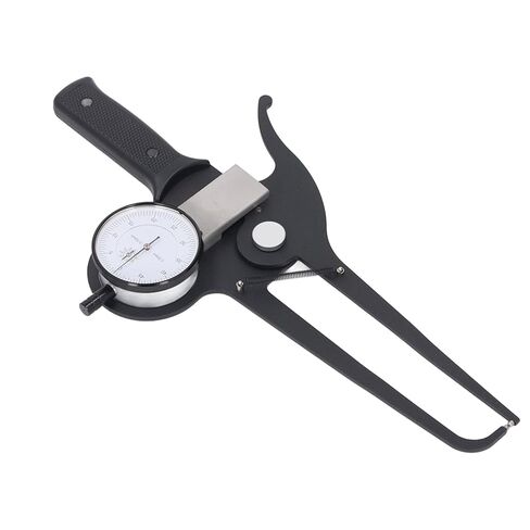 Outside Dial Caliper Gage, 0 to 50mm X 125mm External Dial Caliper, Curved Up Jaw with Extended Jaw for Angle Measuring, Ideal for Workshop Use in Saudi Arabia