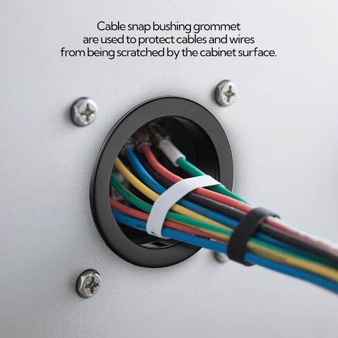 150 قطعة حلقة جلبة كابل سوداء مقاس 3/4 بوصة، كابلات حماية جلبة سلكية in Kuwait