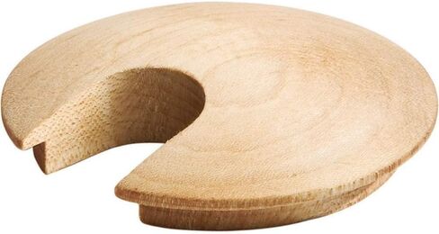 Slotted Hardwood Maple Cable Hole Grommet- Unfinished 2-1/4" Grommet For Desk Holes- Computer Cord Hider For Office & Cabinet Hardware- Durable Cord Hole Grommet To Manage Cable Or Cord Outlet Covers in Saudi Arabia